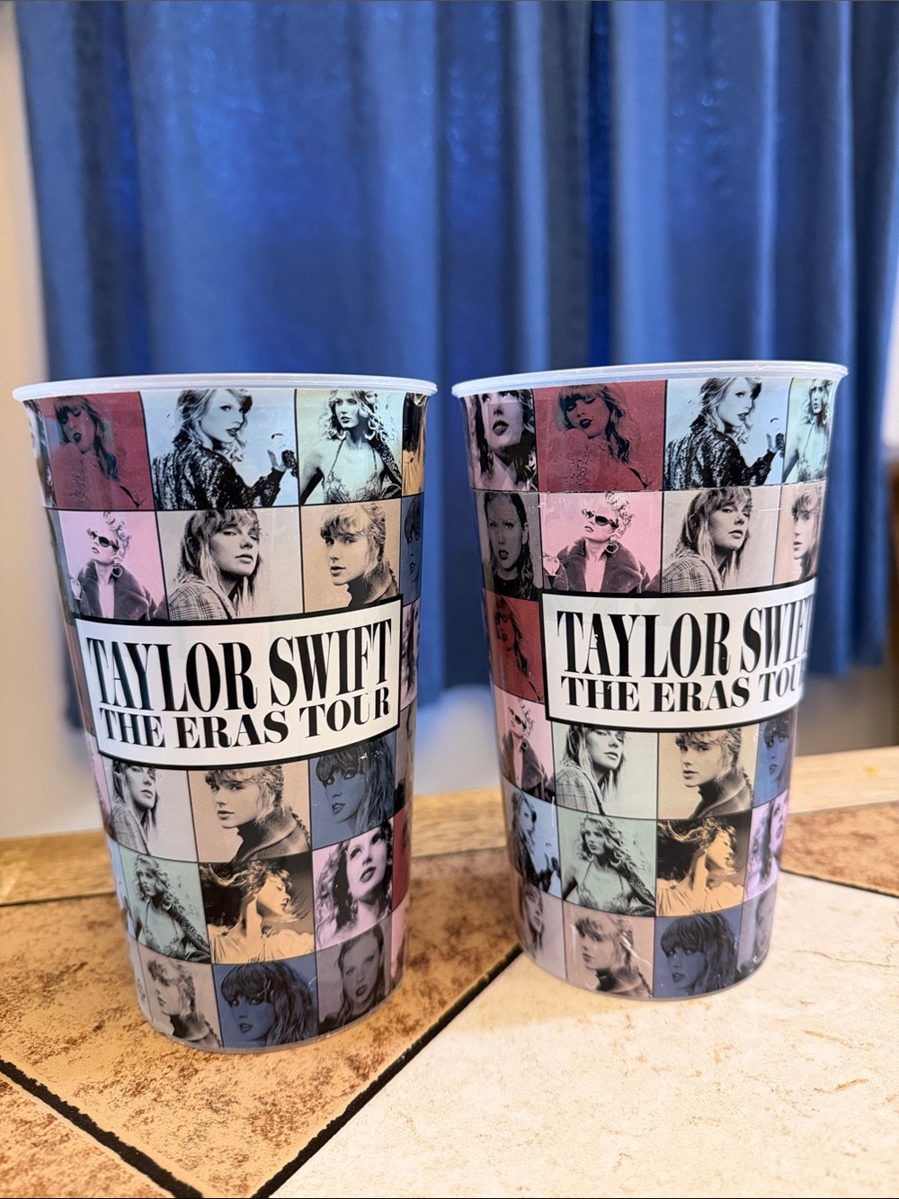Taylor Swift Pastel Collage Eras Tour Cups - Multicolor Patchwork